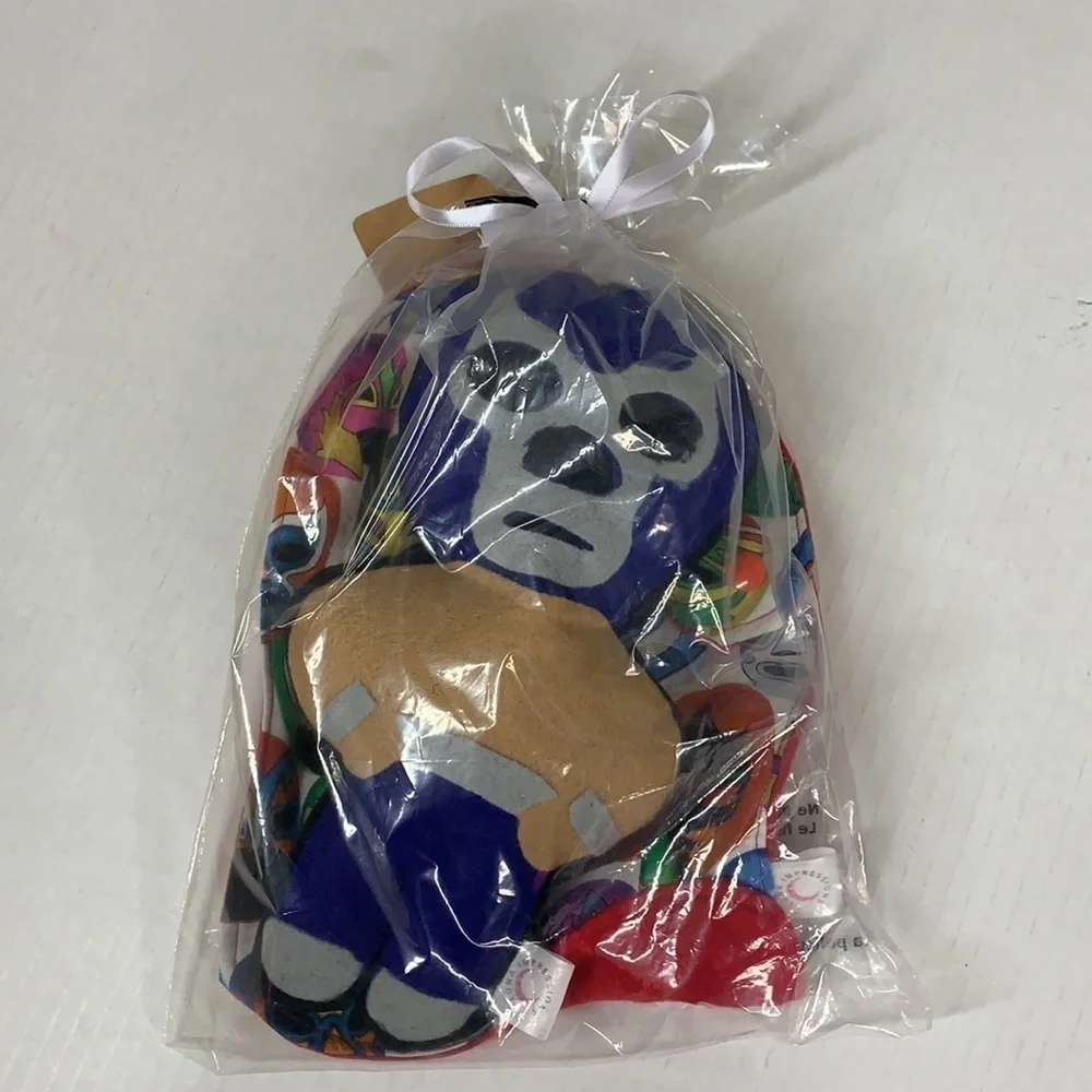 Luchador Plush & Bib Bundle gift set handmade